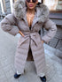 Long coat "CLIMATE ZONE" FC7529 - cappuccino